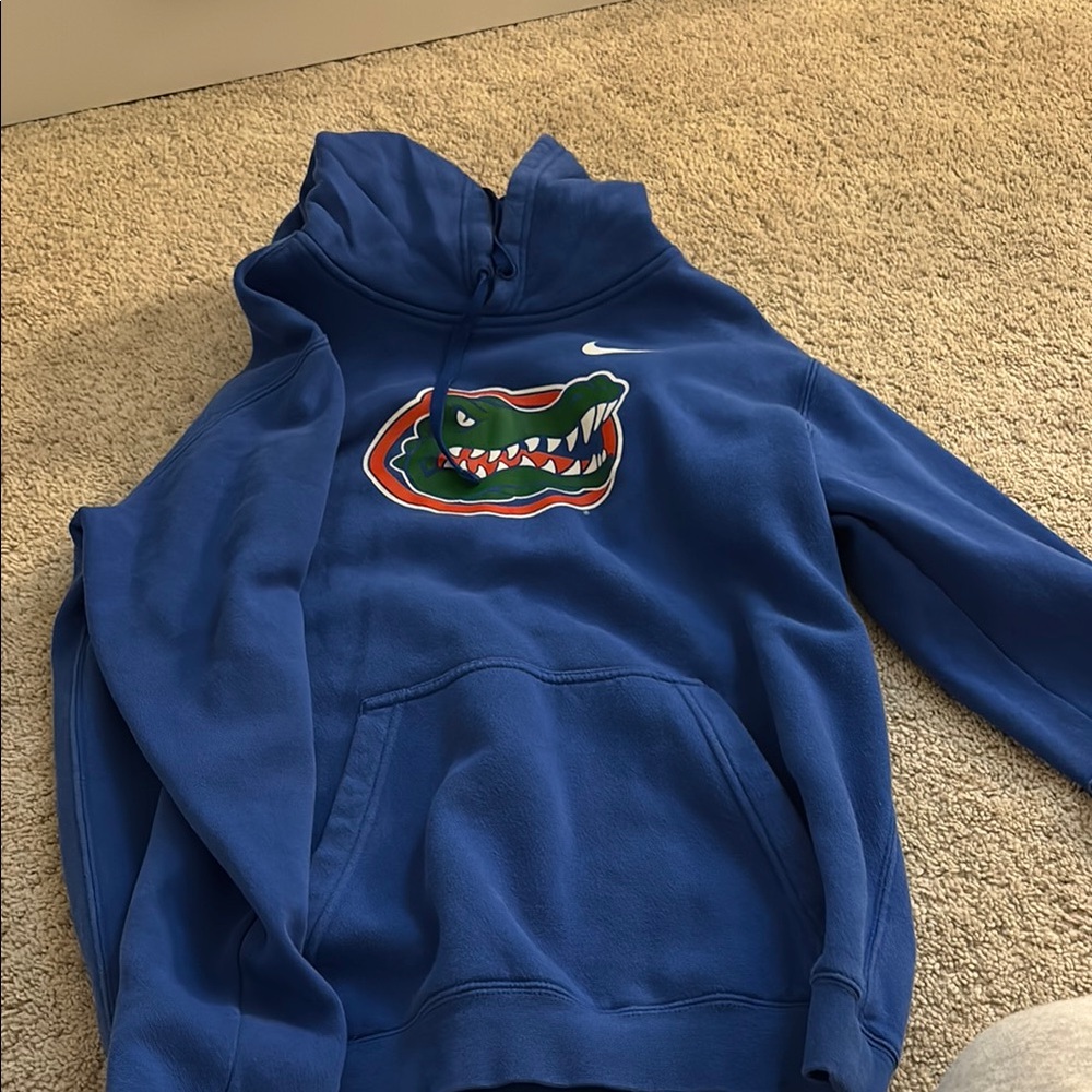 Nike Blue Hoodie with Gator Emblem